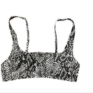 Snake Skin Bathing Suit Top